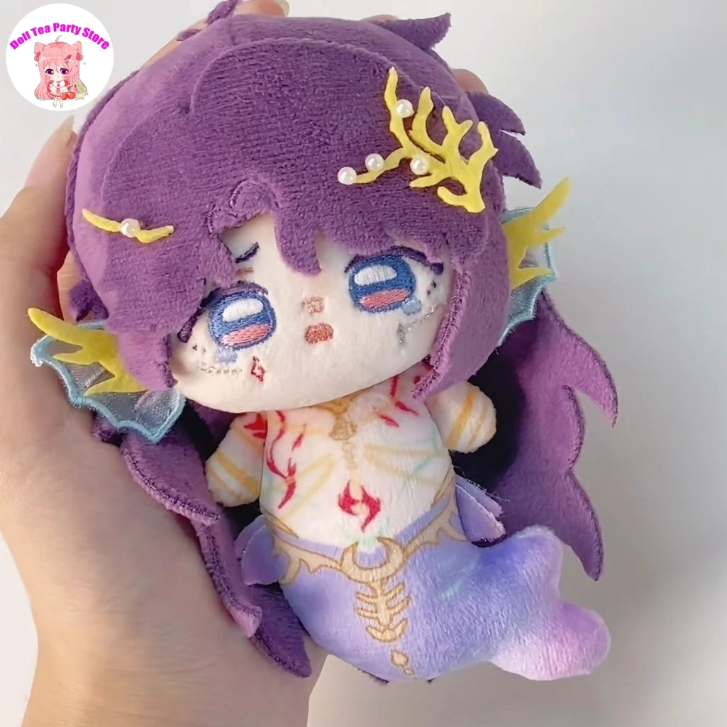 

Rafayel Attributes Cute Q Version Sea God Mermaid Doll Body Game Love and Deepspace Pendant Plush Stuffed Toy Cosplay Halloween