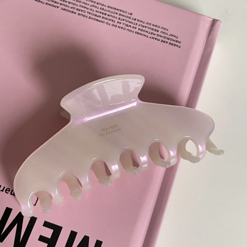 Jelly Color Acetate grab clip Back Head Hair Updo Holder Large Shark Clip Elegant Hair Pin Hair Accessories