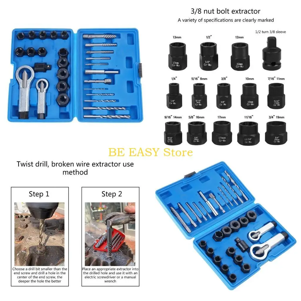 

E28f 28pcs extractor extractor quit vint extractor