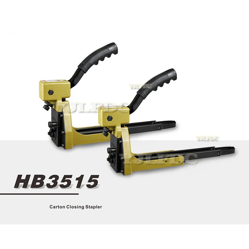 Manual Carton Closing Stapler HB3515 HB3518 Top Carton Stapler Gun for Closing Corrugated Boxes 100pcs