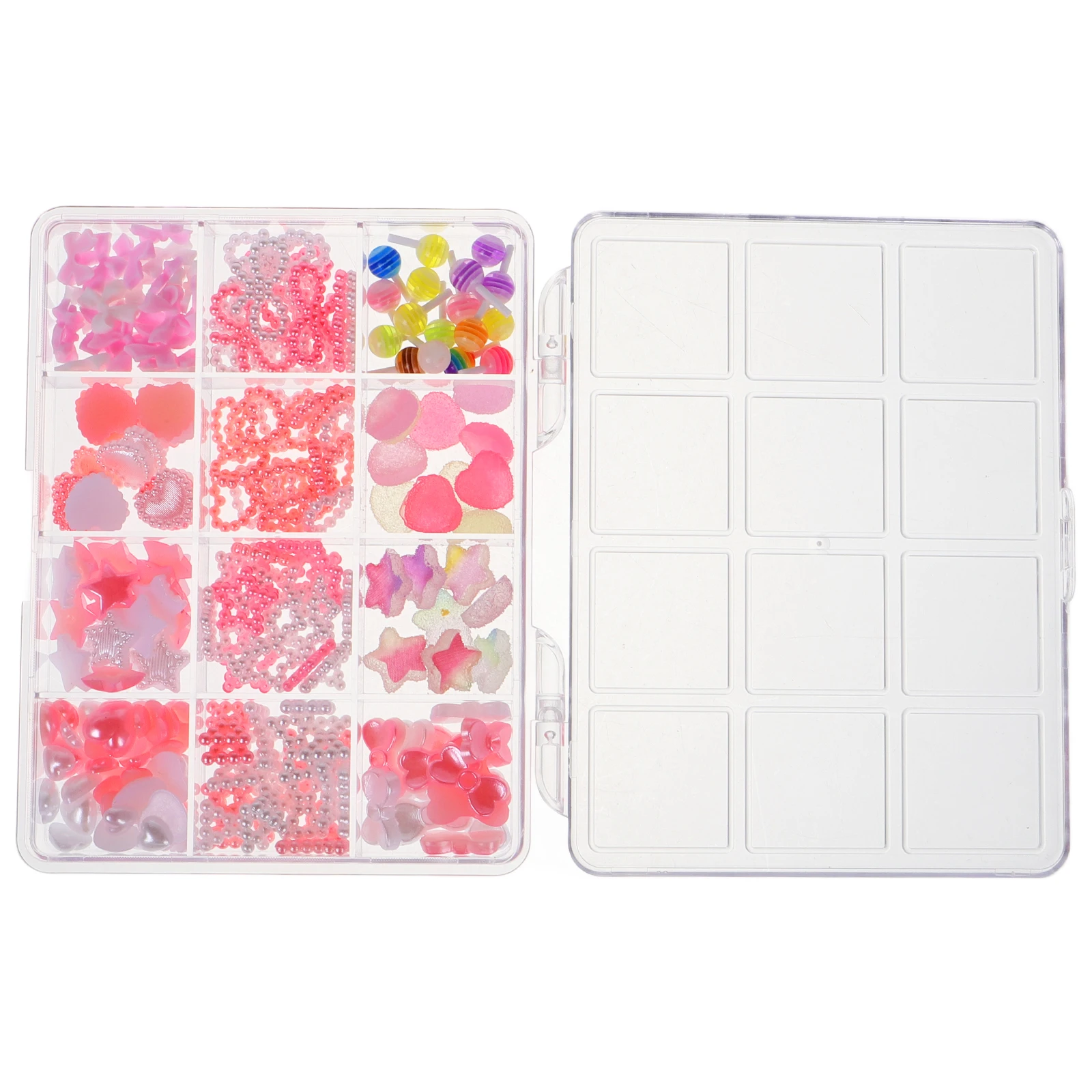 

Nail Heart Set Fingernail Decor Accessory Manicure Charms Accessories Cute Decors Compact Decorations Diy