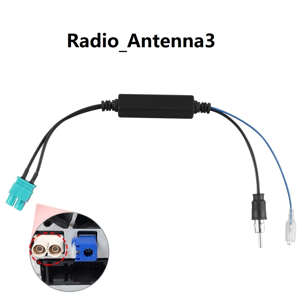 Auto speciale radioantenne AM/FM audio radio signaalversterker dubbele Fakra RF radioantenne antenneadapter voor Audi VW Benz speler