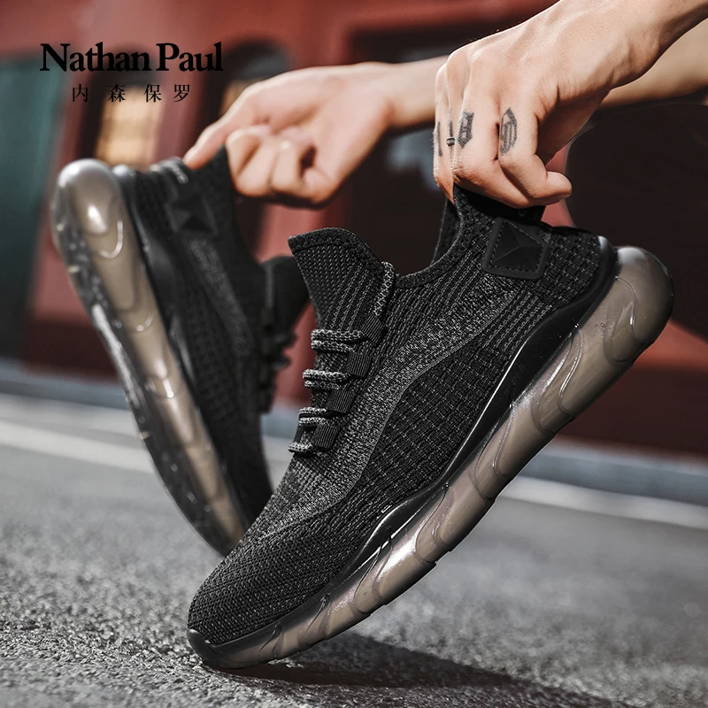 new men shoes trendy fashion flynit casual sports shoes breathable casual sports shoes student versatile running shoes men shoes