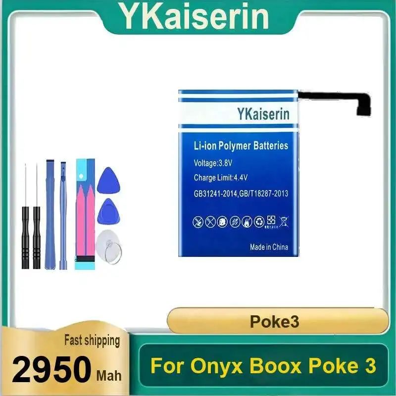 

Высокая производительность для Onyx Boox Poke 3 Poke3 2950 мАч Высокопроизводительный аккумулятор для чтения книг E