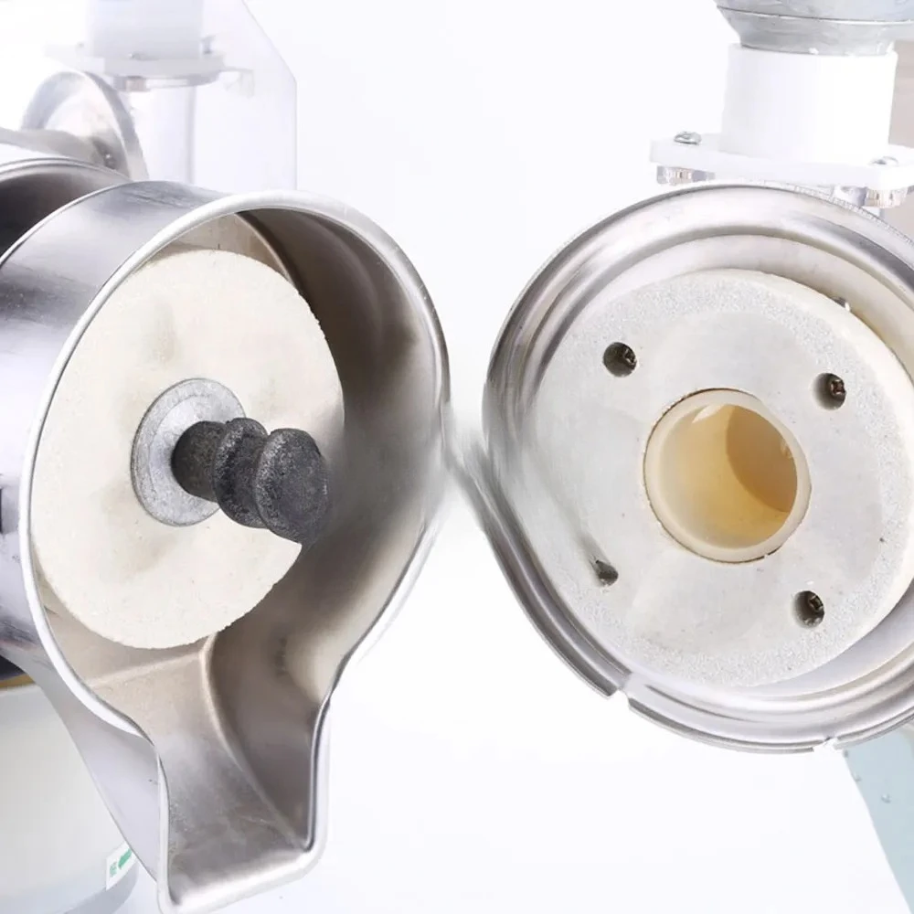 تتجه المنتجات تكرير الفولاذ المقاوم للصدأ ماكينة صنع الزبدة 1400r/دقيقة الكاكاو الجوز الطحينة مطحنة الغروانية