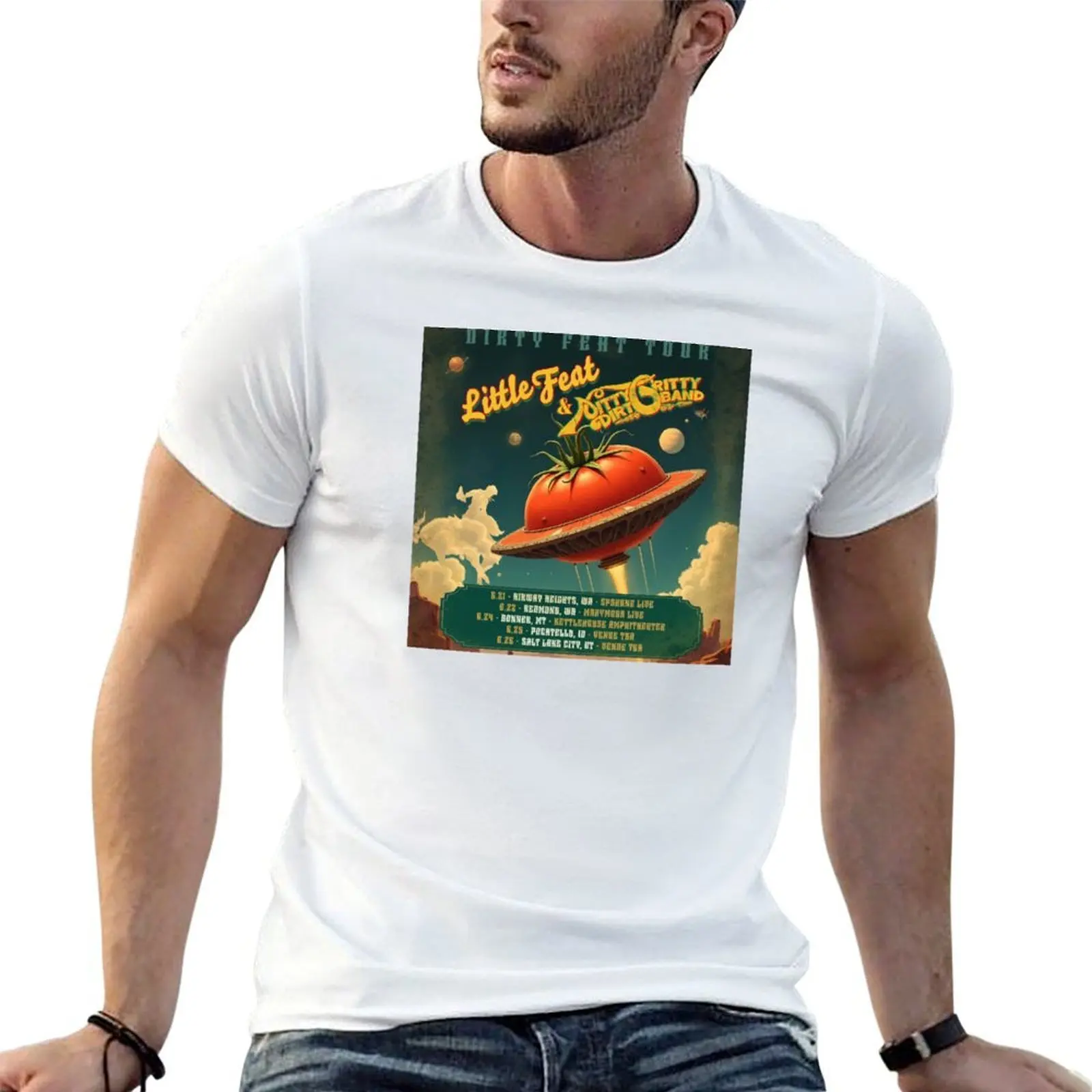 

Little Feat and Nitty Gritty Dirt Band Tour 2025 T-Shirt t shirt man designer t shirts for man cotton T-Shirt
