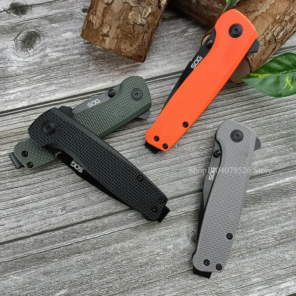 Portable EDC Hunting Folding Blade Knife D2 Steel Utility Tools Nylon Fiber Handle Outdoor Jungle Survival Knife Tactical Gear