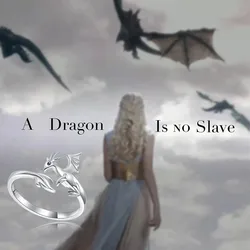 Fashion Trendy Dragon Lovers Ring Open Ring Trendy Hip-Hop Aluminum Alloy Adjustable Dragon Ring Accessories Gifts