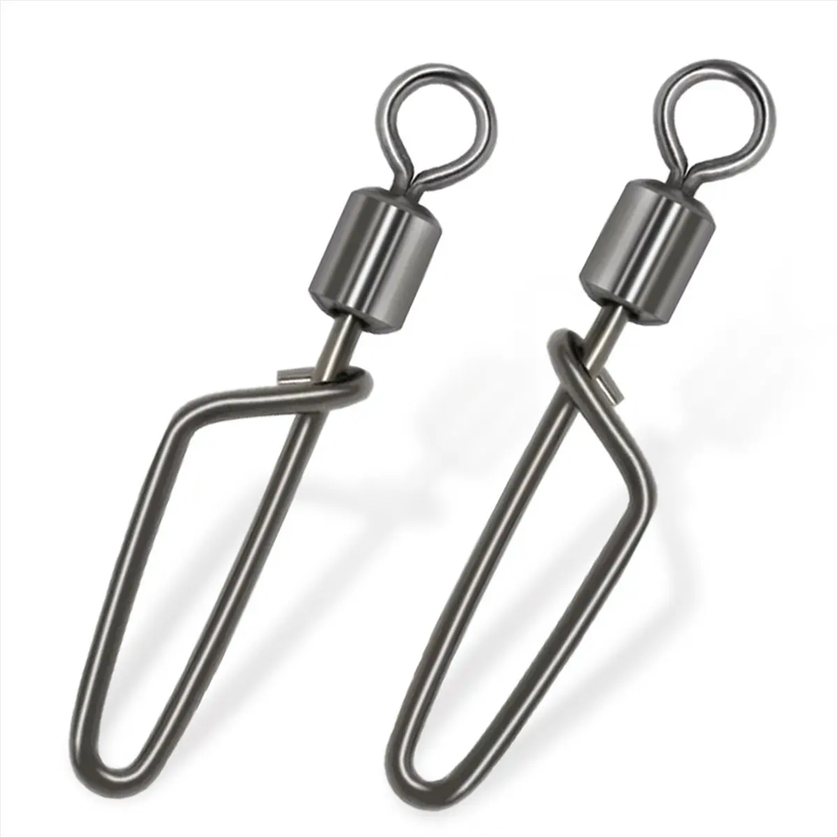 T34C Rolling Swivel Coastlock Snap Clips 25Pcs Fishing Connector Stainless Steel Carabiner Quick Change Snap Terminal,Type 4
