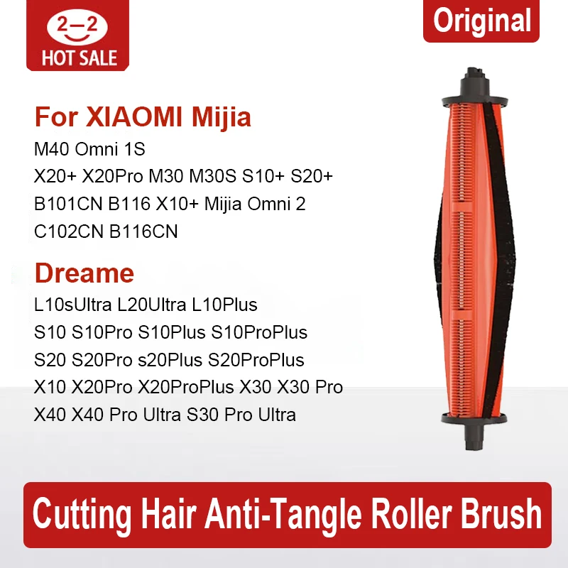 

For XIAOMI Mijia M40 Omni 1S B116 X20 + / X20 Plus S20+ M30S Original Cutting Hair Anti-Tangle Roller Brush Accessories