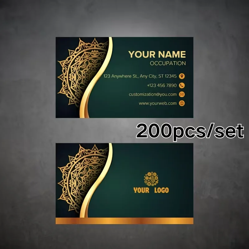 Modern Anti-Fade Business Customized Namecards Quick Production 200-1000 Pcs Customizable Professional Identity Cards