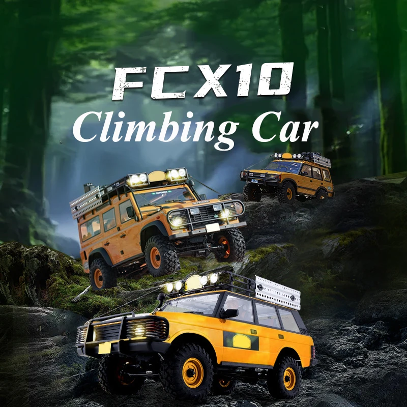 FMS 1/10 Camel Cup FCX10 RC Model Remote Control Electric Climbing Car Off road Vehicle for Adult Kids Gift