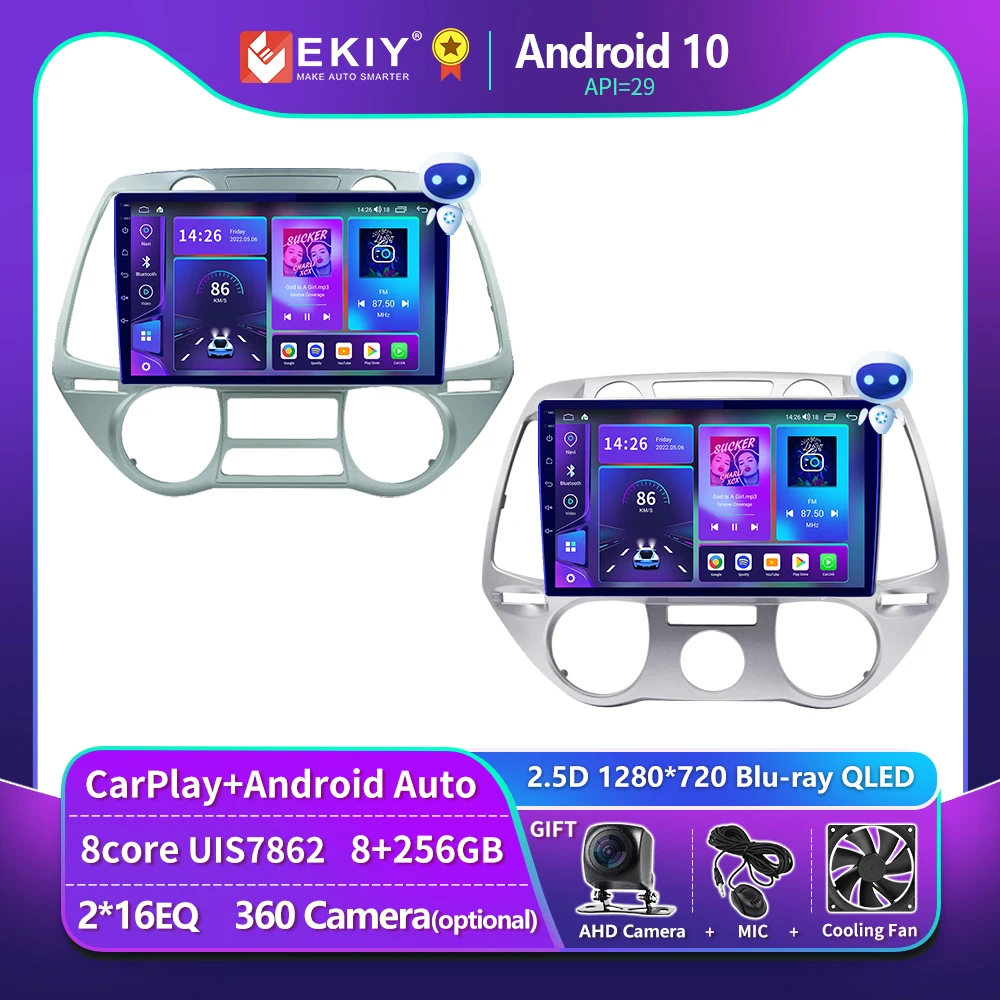 

EKIY T900 For Hyundai I20 2008 - 2012 Car Radio Multimedia Video Player Android Auto Carplay Stereo Navigation GPS No 2 Din DVD