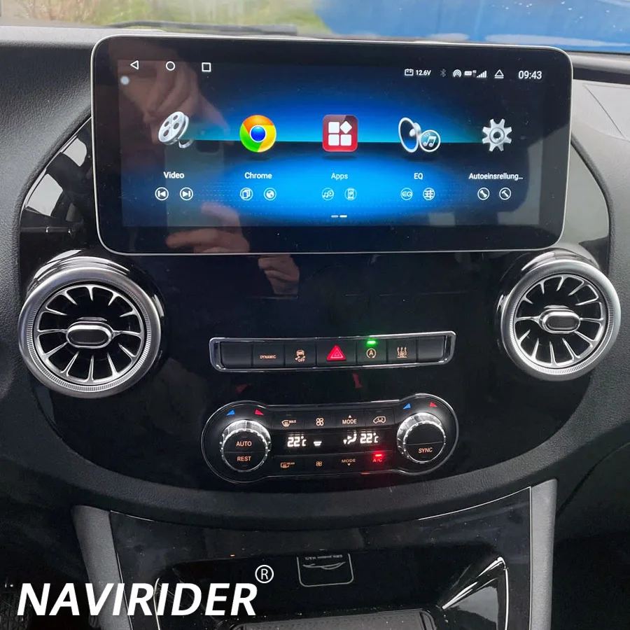 

12.3inch Screen For Mercedes Benz Vito 116 W447 2014-2022 Android Auto Car GPS Multimedia Player Stereo Navigation Audio Radio