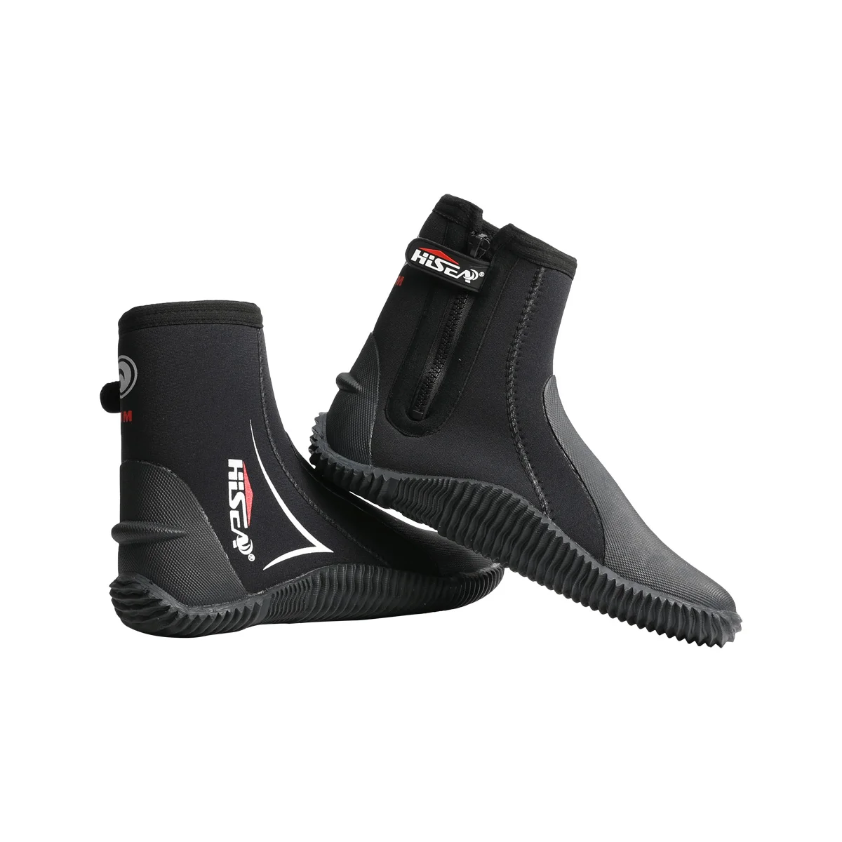 

HISEA 5MM diving boots for men and women, high cut, warm and anti slip, surfing, deep diving, warm diving shoes