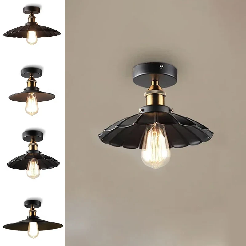 

Retro E27 Ceiling Lamp Vintage Ceiling Light for Living Room Dining Room Bedroom Corridor Entrance Indoor Lighting Fixtures