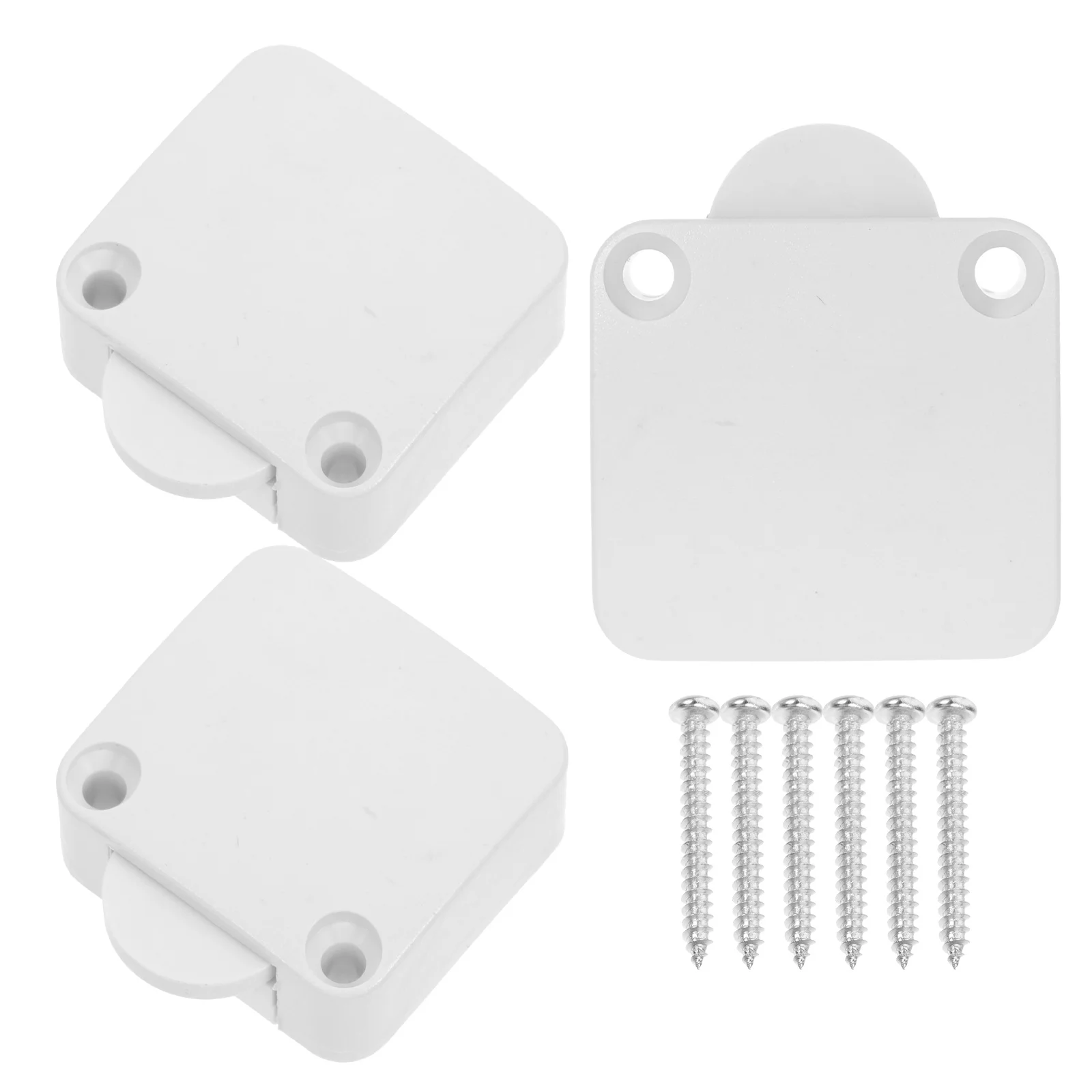 

3pcs Cabinet Light On Off Switch For Wardrobe Door Automatic Lamp With Rope Buckle Screws Durable Flame Retardant Material Tool