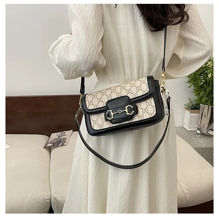 

Trendy Minimalist Crossbody Bag Women's Solid Color Vintage Tote Paris Designer Letter Logo Luxury Handbag