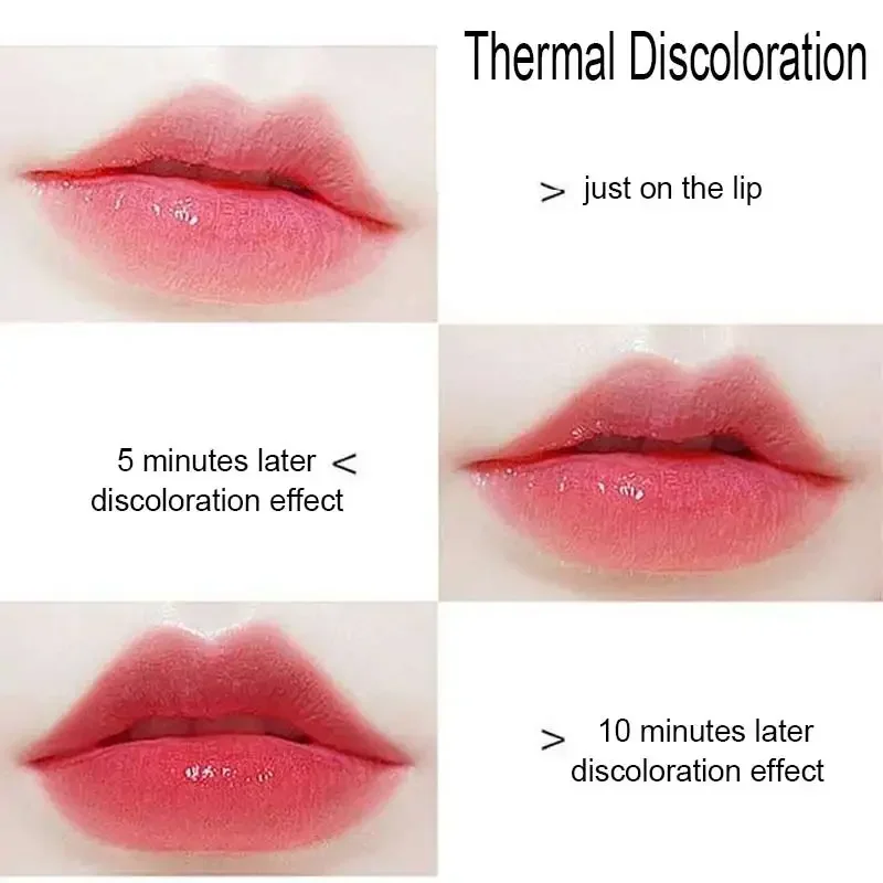 Magic Jelly Flower Lipstick Temperature Change Lipstick Transparent Moisturizing Lip Gloss Non-Stick Cup Color-Changing Lipstick