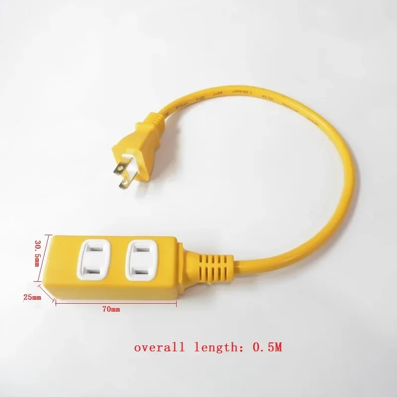 Electrical Socket Outlet One in three Japan HOME Two flat plug Electromobile charger Power Strip overall length 48CM