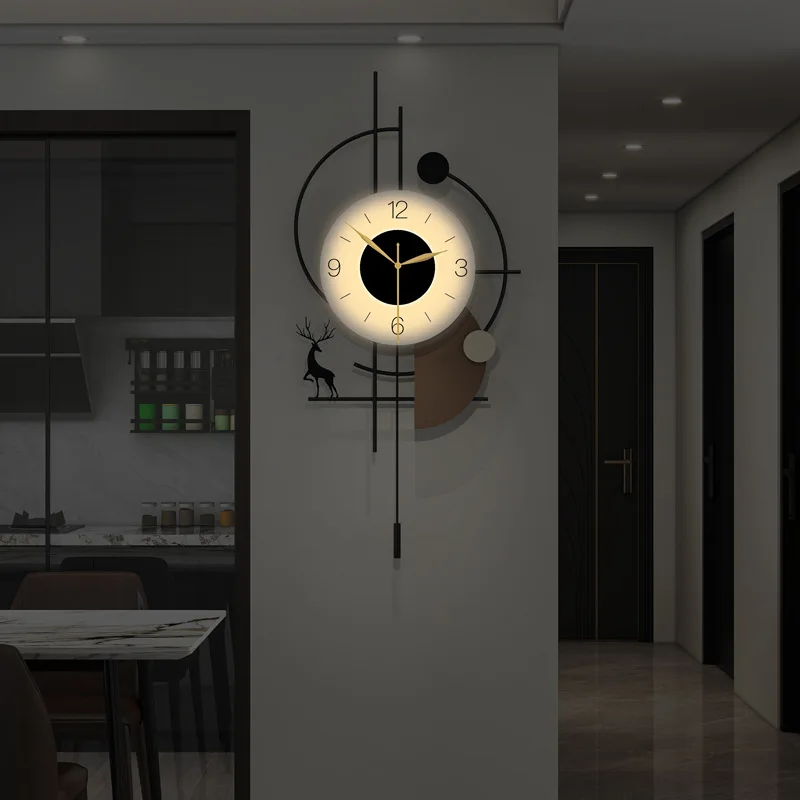 Wall Clocks Living Room Hang Silent Clock Creative Modern Decoration