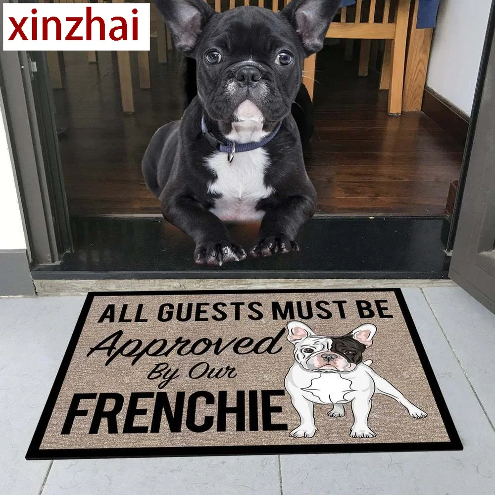 CLOOCL All Guests Must Be Approved By Our Beagles Doormat 3D Print Pet Dog Doormat Non Slip Floor Mat Decor Porch Drop Shipping