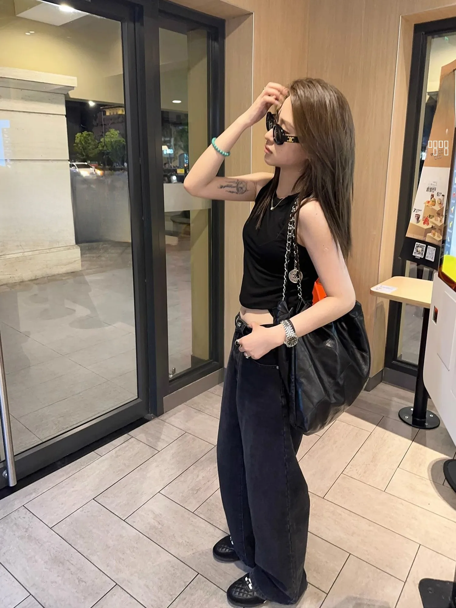 

Джинсы EEWEN LA MODE Sli с высокой талией, прямые, из хлопка, теплые, на все сезоны, женские, премиум-деним