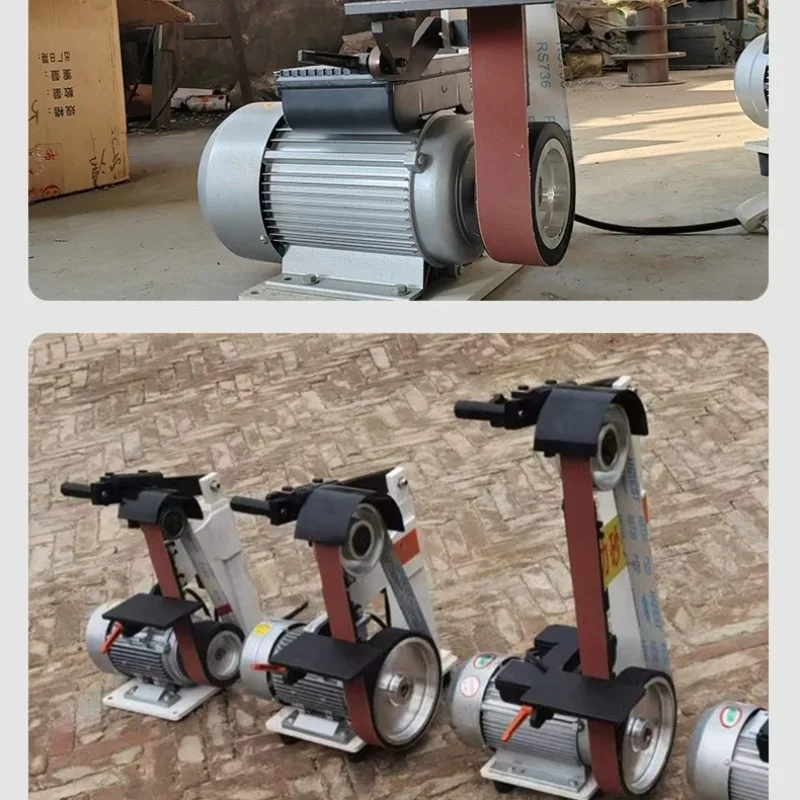 Industrial Vertical Sand Belt Sander Metal Polishing Grinder Pure Heavy Duty Deburring Machine for Burr Removal Surface Grinding