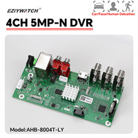 5MP-N Ahd Dvr 4 Channel Face Recognition 4ch Dvr Board Monitor Cctv System Xvr Hvr Recorder for Video Surveillance Xmeye P2p vms