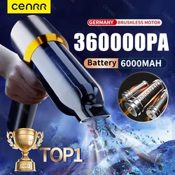 CENRR 360000PA Car Vacuum Cleaner Wireless Cleaner Handheld Strong Suction Cordless Portable Vacuum Cleaner Cleaning Machine