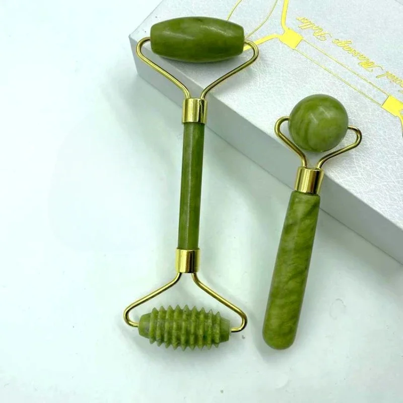 SPA Scraper Stone Facial Anti-wrinkle Treatment Body Facial Massager Health Care Tools Natural Jade Massage Roller Guasha Board