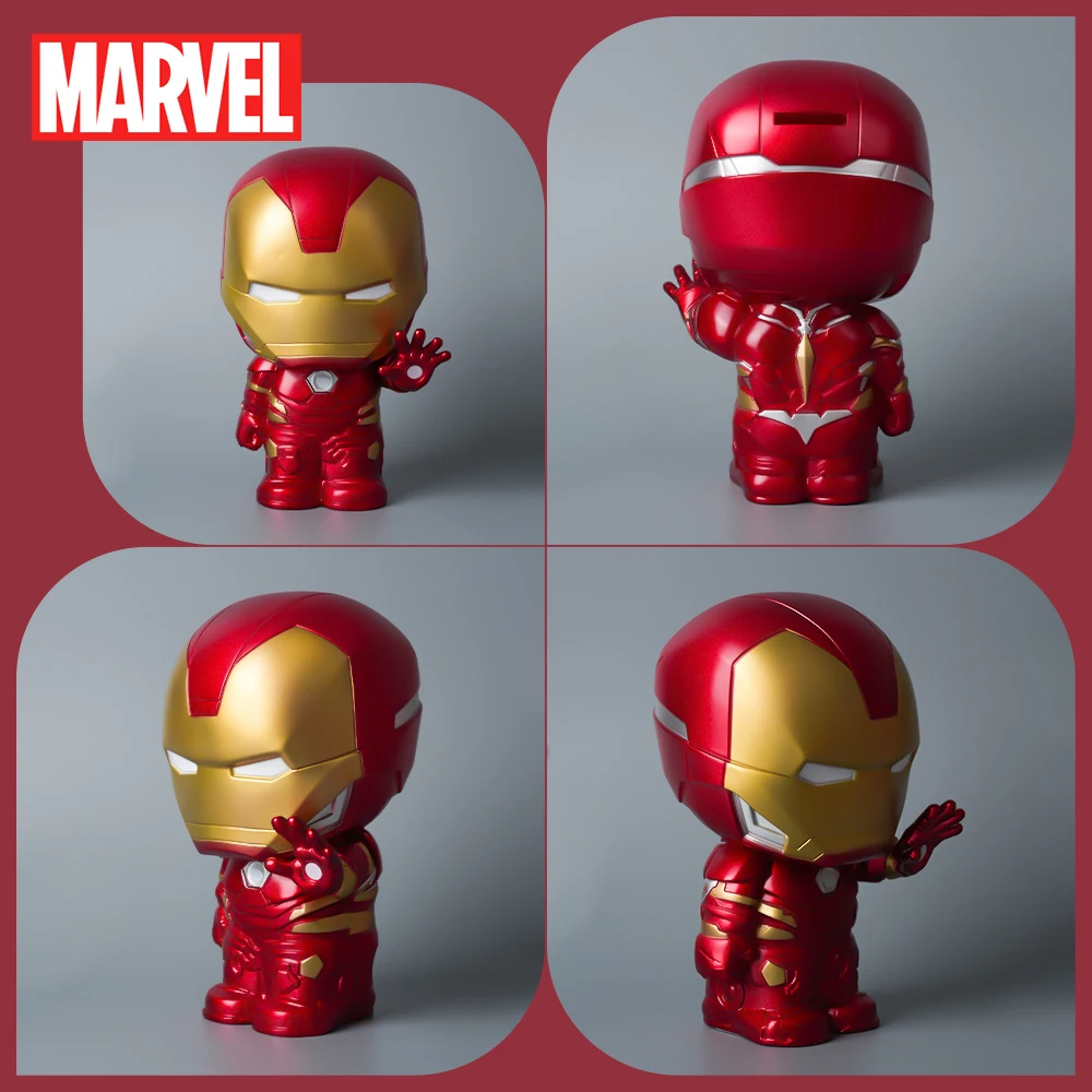 

Официально лицензированная Marvel копилка-фигурка Железный человек из ПВХ, декор для дома, коллекционный настольный органайзер, для накоплений