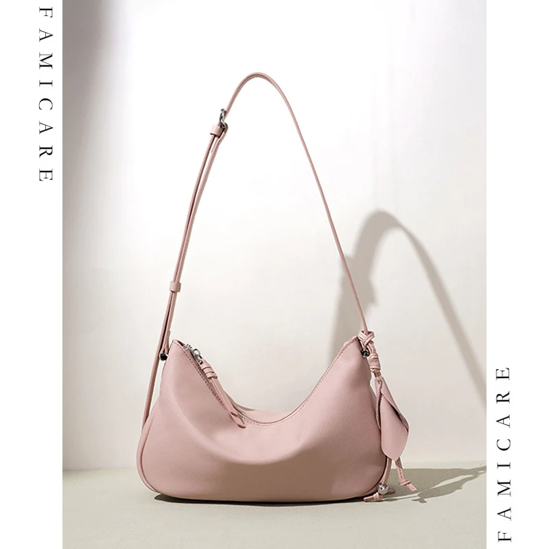 

Женские сумки через плечо из натуральной кожи в минималистичном дизайне, повседневная сумка для ежедневного использования, мягкая сумка-клатч с регулируемым ремешком