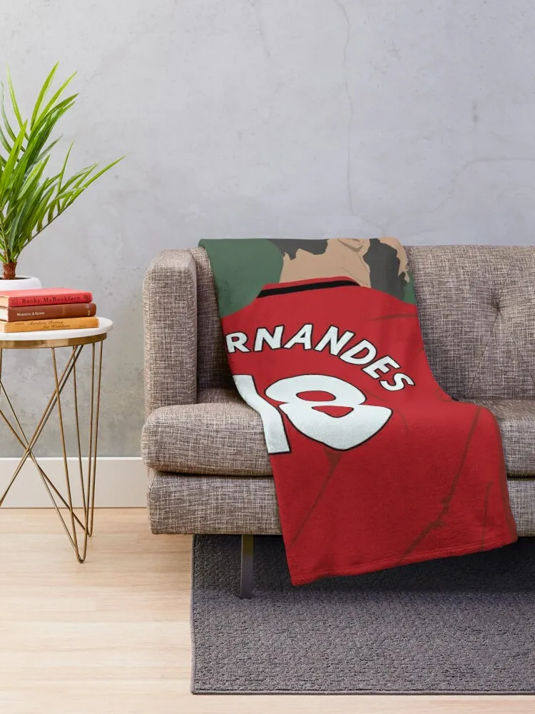 Bruno Fernandes MUFC Throw Blanket Blankets For Bed Quilt Blankets