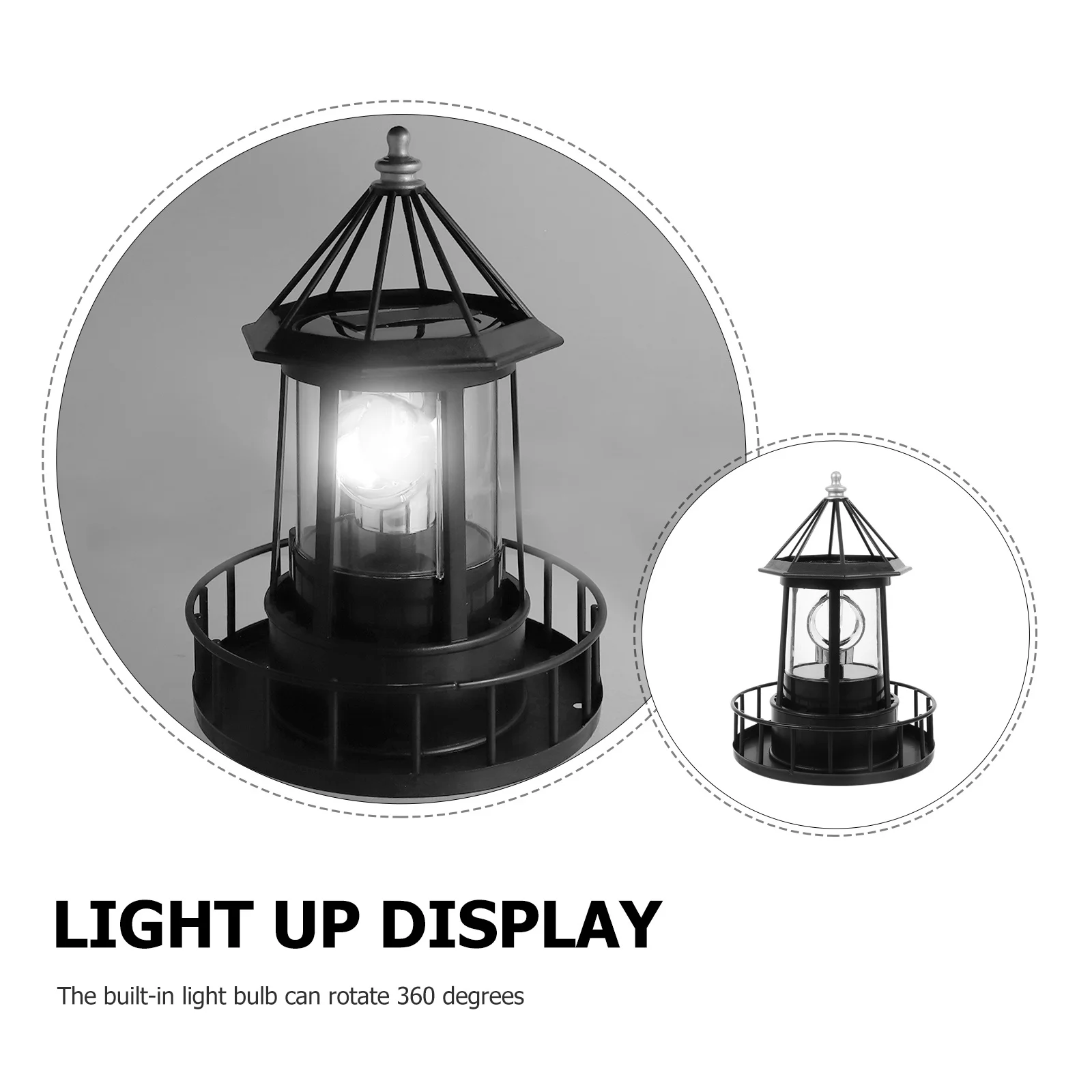 

1pc Led Solar Solar Lamp Lamp Outdoor Waterproof Landscape Lighting Decorative Garden Night Light Black