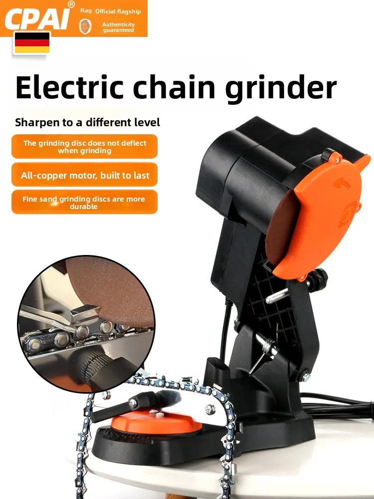 Chain grinding machine, electric grinder, chainsaw, tooth grinding machine, saw, file, chain grinding tools