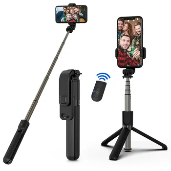 H1 Kablosuz Bluetooth Selfie Çubuğu tripod monopod standı Açık seyahat için telefon tutucu 3 IN 1