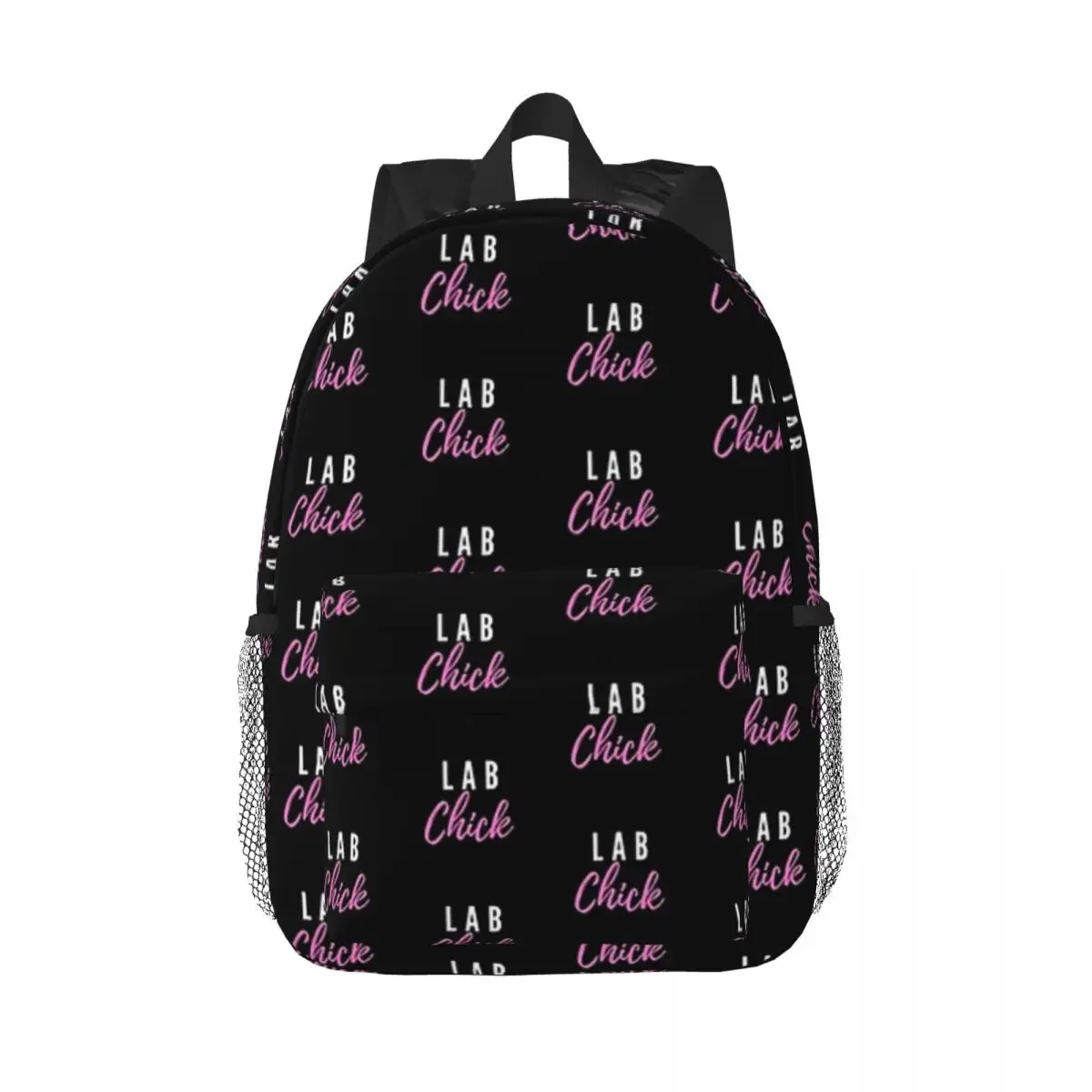 Lab Chick Lab Tech Funny Backpacks Teenager Bookbag Casual Students School Bags Laptop Rucksack Shoulder Bag Large Capacity