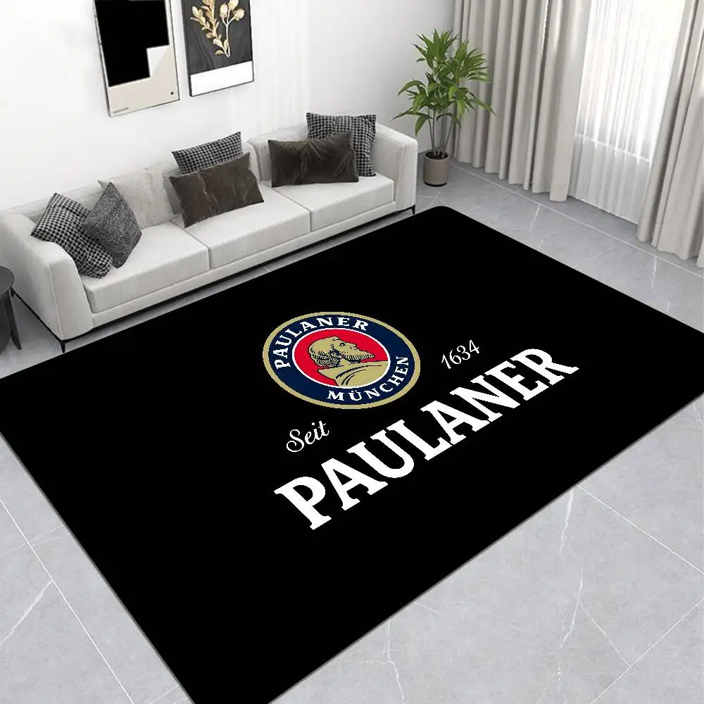 German Beer Paulaner Floor Mat Rectangle Anti-slip Home Soft Badmat Front Door Indoor Outdoor Mat Hotel Decor Mat
