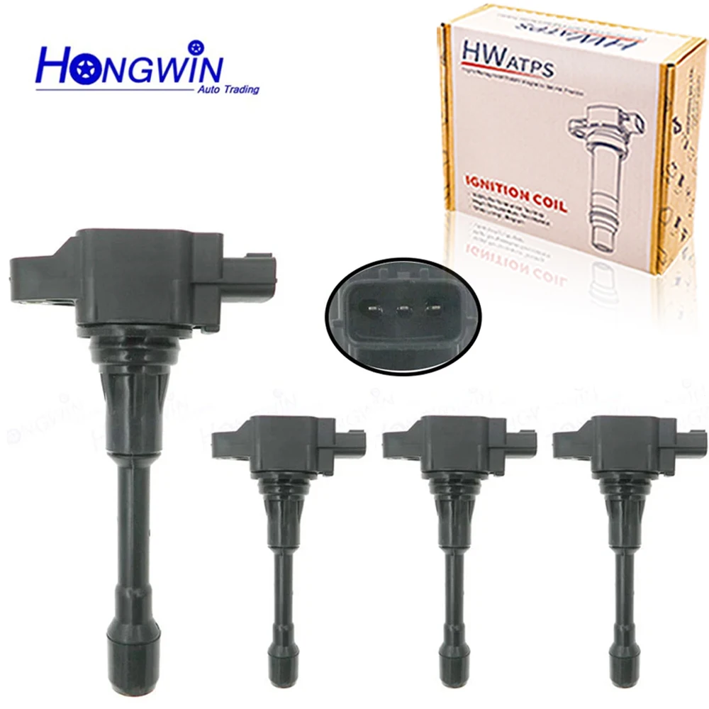 

Комплект из 4 катушек зажигания 22448-JA00C, 22448-ED000, 22448-JA00A для Infiniti FX50, M56, Rogue, Sentra, Versa, Nissan Altima (1-4) — Автозапчасти