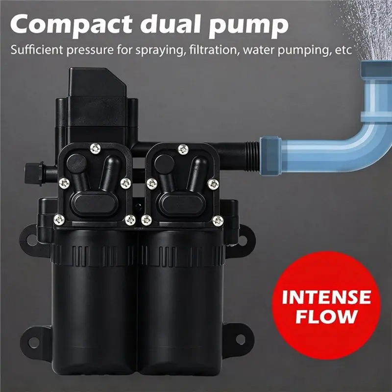 A03F-12V Dual-Core Auto On/Off Pressure Switch For Agriculture Weed Spraying Garden Watering Sprayer Pump