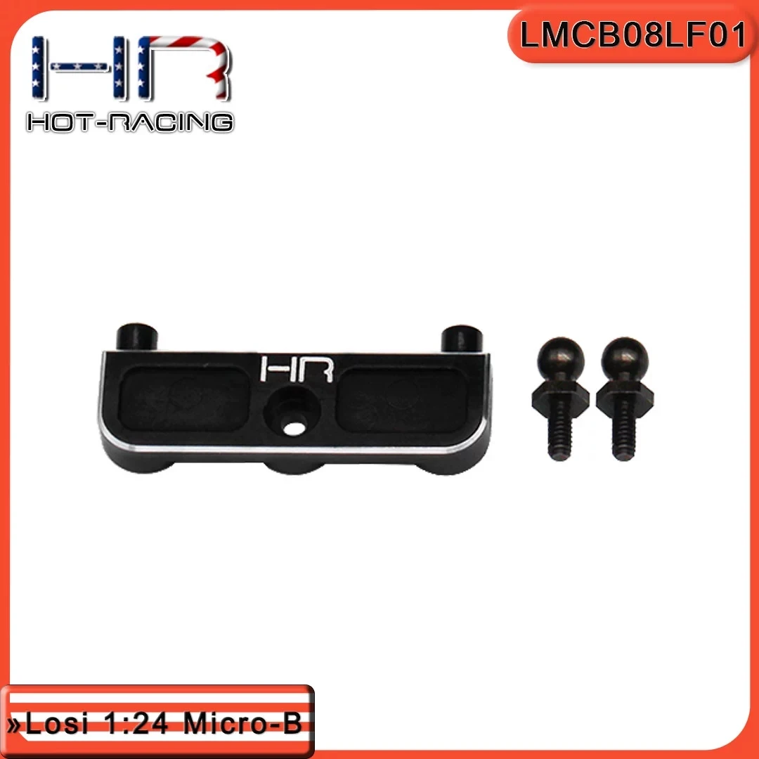 Hot Racing Aluminum Front Lower Suspension Hinge Pin Braces For 1/24 LOSI Micro B Vehicles