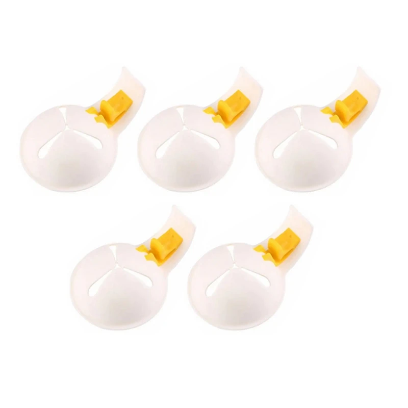 5Pcs Egg Yolk And Egg White Separator Silicone Gel Egg Egg White Shell Filter Baking Kitchen Supplies, Easy To Use Durable