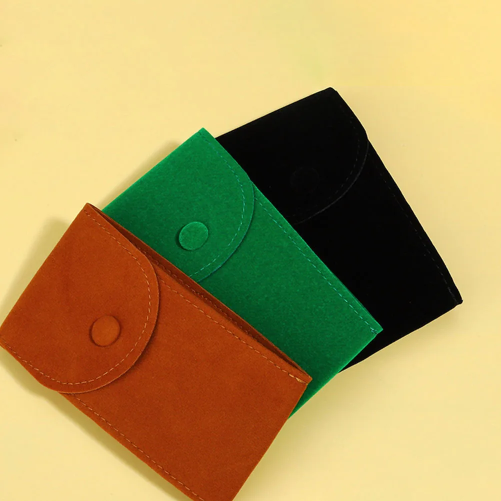 

2pcs Watch Envelope Bag Portable Storage Container for Watches Accessories Travel ganizer Pouch Velvet Material