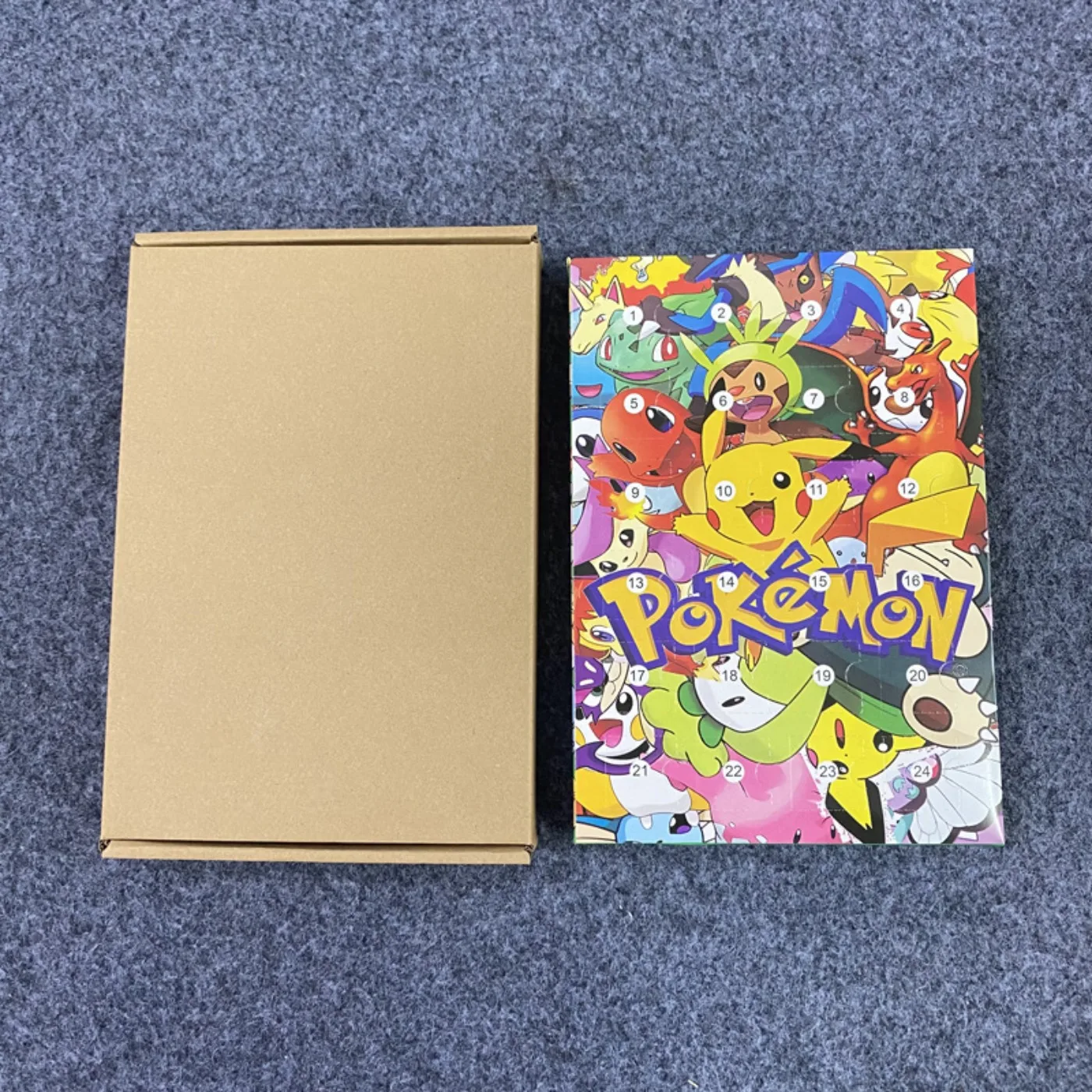 Pokemon Figure Advent Calendar Gift Box Mini Pikachu Character Doll Bulbasaur Friends Christmas Toy Gifts Action Figures Toys view 4