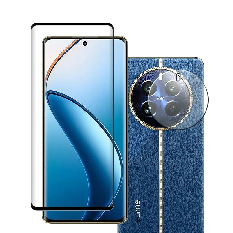 

Распродажа, Защита экрана для Realme 12 Pro Plus, закаленное стекло 9D, изогнутая Селведж для Realme 12proplus, мягкая пленка для объектива