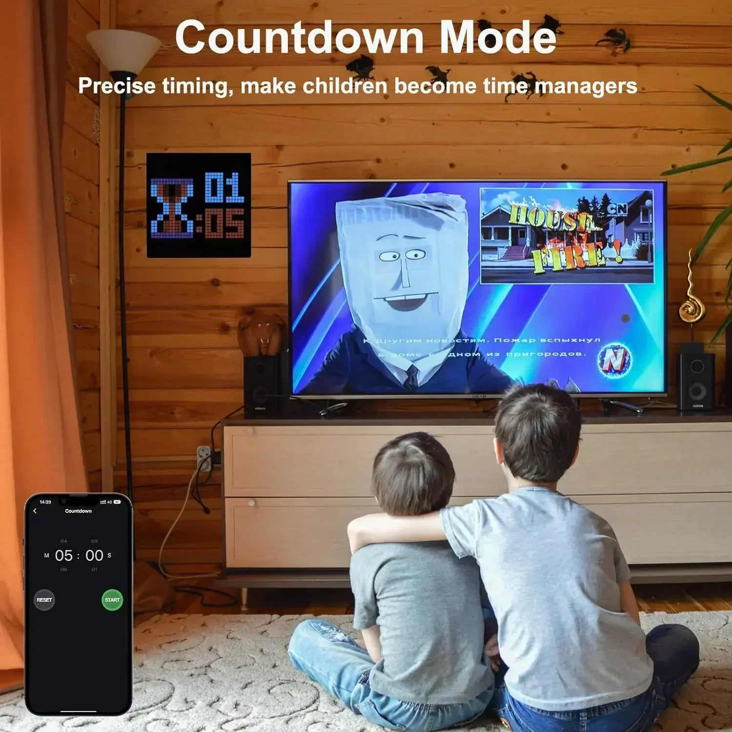 Pantalla LED de píxeles, Control por aplicación, luz nocturna programable, animación de patrón de texto DIY para decoración del hogar, dormitorio, sala de juegos
