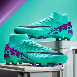 Men Football Boots TF/FG Soccer Shoes Adults Professional Soccer Cleat Teenager Anti-slip Outdoor Sports Sneakers Chuteira