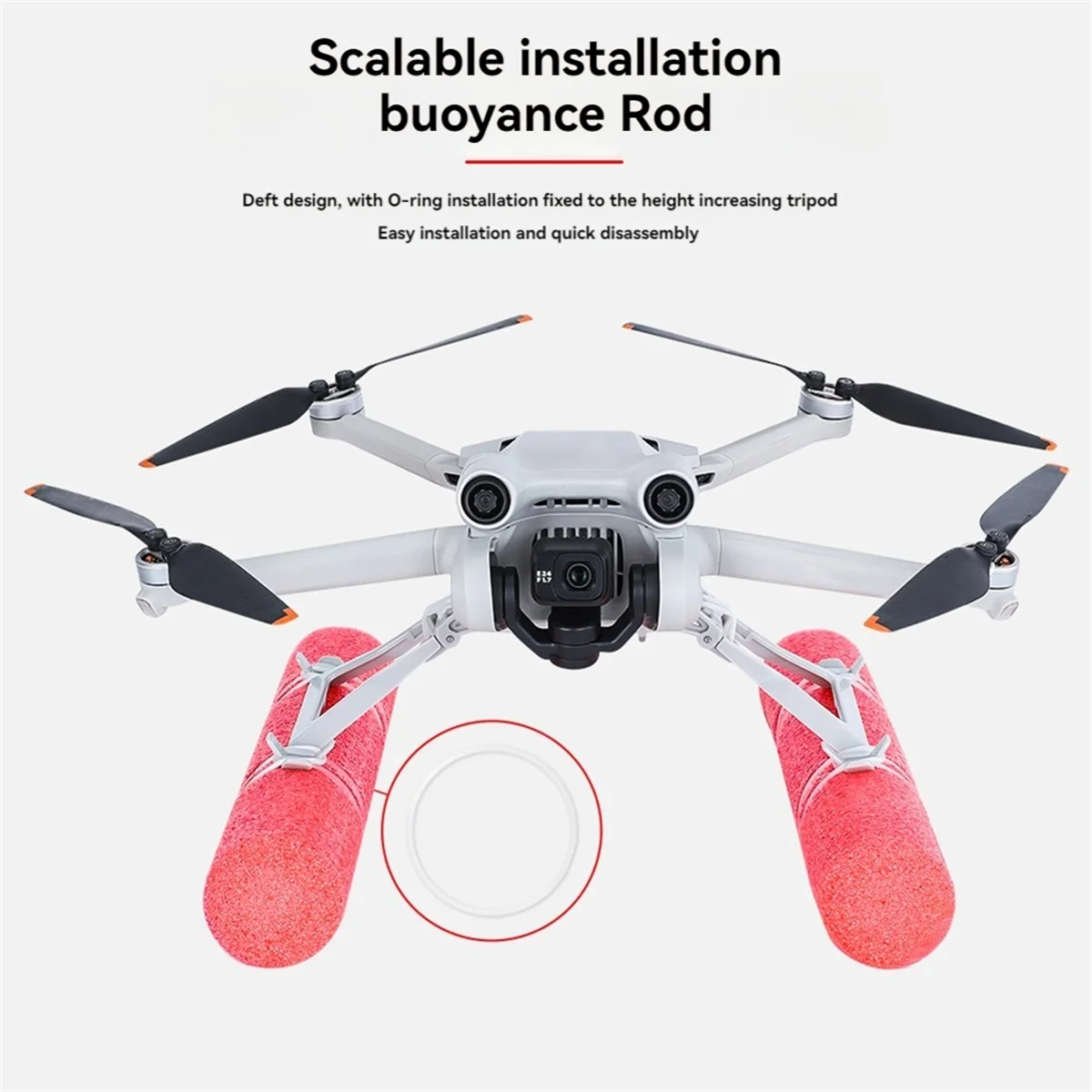 مجموعة أدوات تعويم انزلاقية قابلة للطي لمعدات الهبوط المائية بدون طيار Mini 3 PRO على ملحقات معدات التدريب على المياه