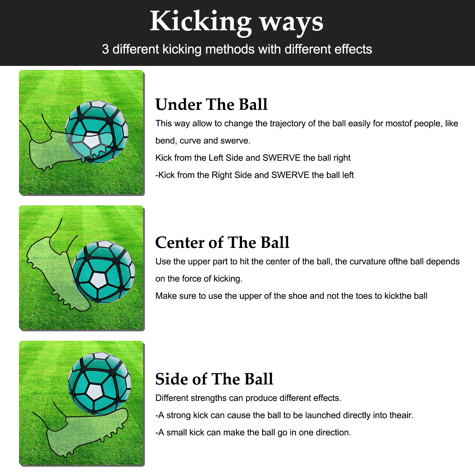 Versatile Usage Football Soccer Ball For All Skill Levels Regulation Size 9 Inflatable Football